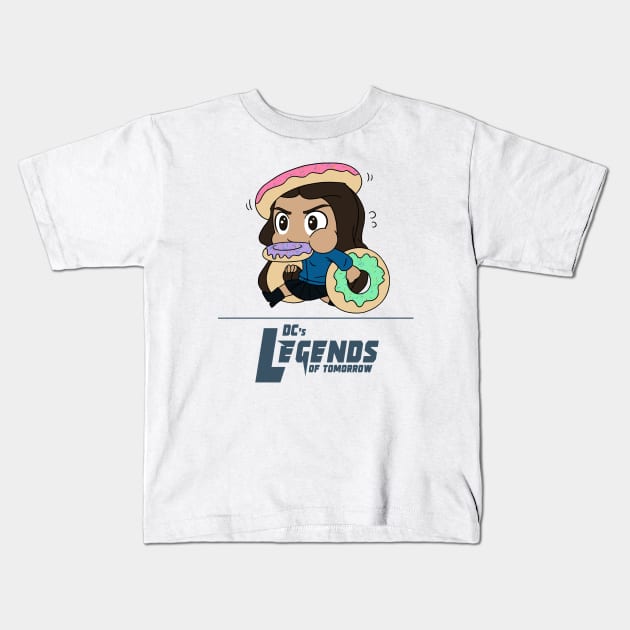 Zari Running with Donuts Kids T-Shirt by RotemChan